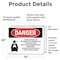 Signmission Carbon Dioxide Gas Discharge Danger Sign, Vinyl Decal, 14in W x 10in L, 2PK OS-2PACK-DS-D-1014-L-2412 - alternate 5